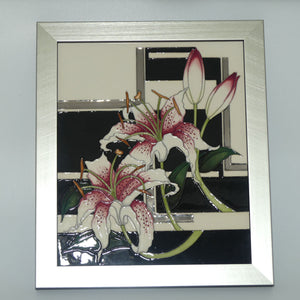 Moorcroft Stargazer Lily plaque