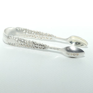 Victorian | Sterling Silver finely worked sugar tongs | Sheffield 1896