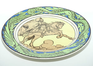 Royal Doulton Saint George | St George and the Dragon plate | Green and Yellow