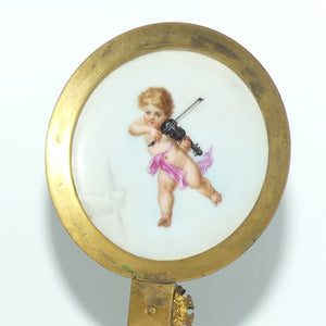 19th Century Royal Vienna tankard with hinged lid | Greek Mythology design with Cupid