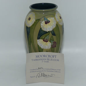 Moorcroft Tasmanian Blue Gum 393/7 vase | LE 423/500