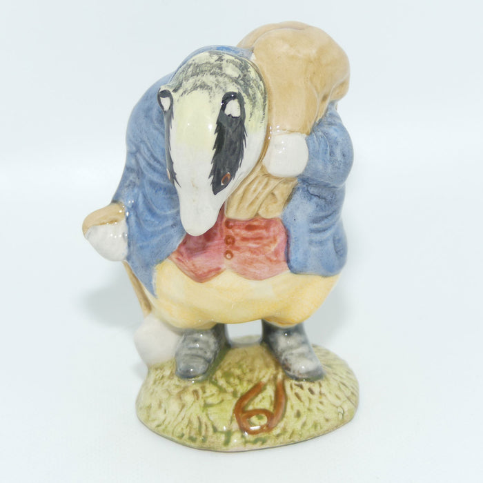 Beswick Beatrix Potter Tommy Brock BP4 (Handle In, Large Eye Patches)