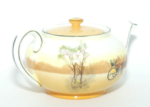 Royal Doulton Coaching Days Low shape tea pot E3804