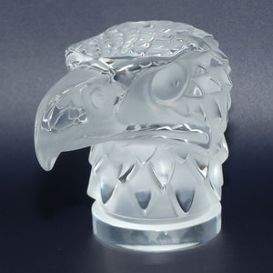 Lalique Cristal | Tete d'Aigle | Eagle Head paperweight or car mascot