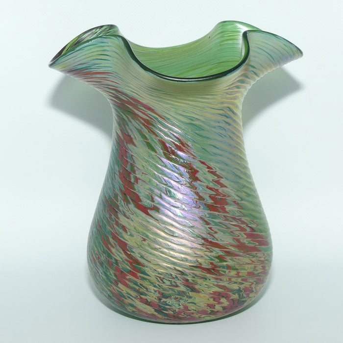 Fritz Heckert Austria Jugendstil Art Nouveau Glass Vase by Otto Thamm
