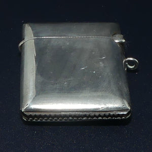 Monogrammed Sterling Silver Vesta Case | Birmingham 1912