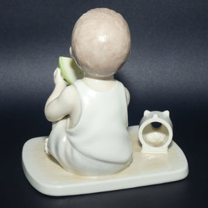 Noritake Pottery Gosaku Kojima Doji Doll series figurine | Boy with Watermelon