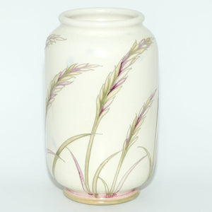 William Moorcroft Waving Corn cylindrical shape salt glaze vase