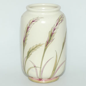 William Moorcroft Waving Corn cylindrical shape salt glaze vase