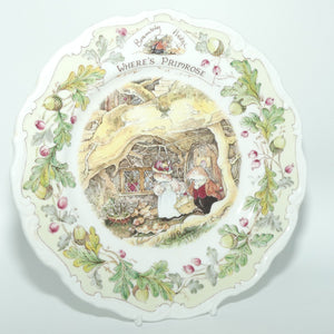 Royal Doulton Brambly Hedge Giftware | Primrose's Adventure series | Where's Primrose plate | 21cm