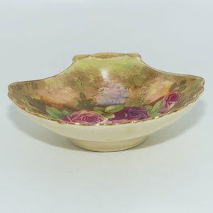 Royal Winton hand painted Roses pattern shell dish