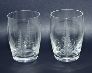 Stuart Crystal Woodchester pattern set of 4 Cordial glasses