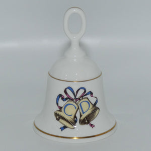Royal Worcester HRH Prince Charles Lady Diana Spencer Wedding 29th July 1981 bell | boxed