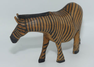 African carved figure of a Zebra