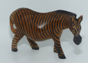 African carved figure of a Zebra