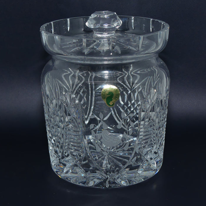 Waterford Crystal biscuit barrel | 12 Days of Christmas | Partridge | Jim O'Leary signed
