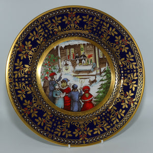1981-the-caverswall-christmas-carol-plate-the-wassail-song