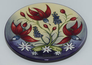 Moorcroft Pottery | Annual Year plate | 2001 Cranberry | Ltd Ed