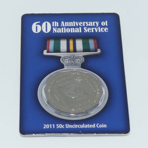 RAM 2011 50c Uncirculated Coin | 60th Anniversary of National Service