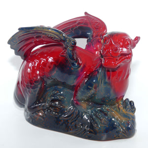 #2085 Royal Doulton Flambe Dragon | Flambe Glaze