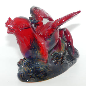 #2085 Royal Doulton Flambe Dragon | Flambe Glaze