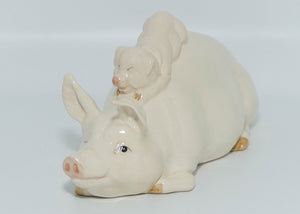 #2746 Beswick Pig and Piglet "Piggy Back"