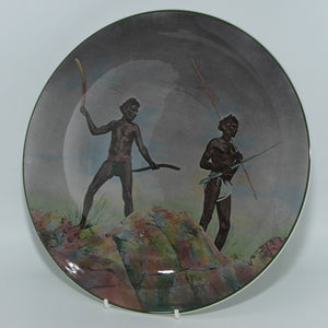 Royal Doulton Australian Views plate #2 | Aborigines with Hunting Weapons D6421