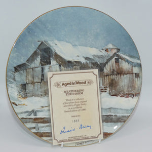 royal-doulton-aged-in-wood-3-plate-peggy-brisby-weathering-the-storm