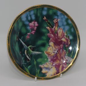 bradex-84-p29-22-4-plate-gems-of-nature-calliope-hummingbird-and-gladioli