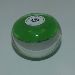 john-deacons-scotland-complex-5-spoke-miniature-paperweight-lime-green