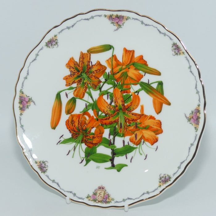 Royal Albert England | Queen Mother's Favourite Flowers plate 5 | Tiger Lily
