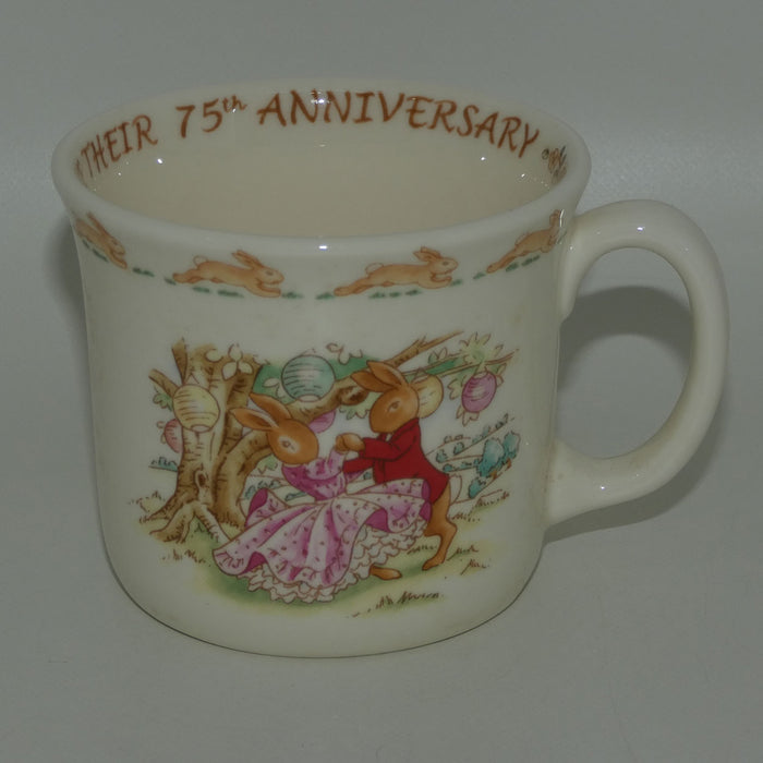 Royal Doulton Bunnykins 75th Anniversary mug