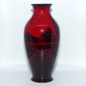 Royal Doulton Flambe Countryside vase | Bulbous shape | 7798