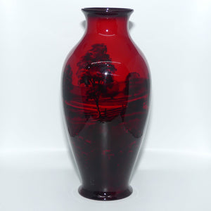 Royal Doulton Flambe Countryside vase | Bulbous shape | 7798