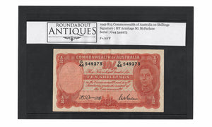 1942 R13 Commonwealth of Australia 10 Shillings | Armitage McFarlane | G44 549273 | F+/aVF