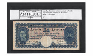 1941 R46 Commonwealth of Australia 5 Pound | Armitage McFarlane | R46 939483 | EF