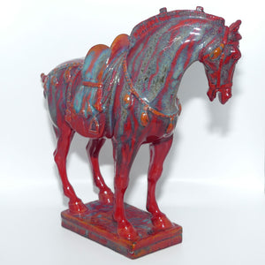 BA25 Royal Doulton Flambe Burslem Artwares Tang Horse 