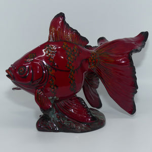 BA39 Royal Doulton Flambe Burslem Artwares Gansu Fish