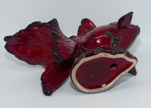 BA39 Royal Doulton Flambe Burslem Artwares Gansu Fish