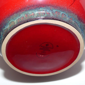 BA83 Royal Doulton Burslem Artwares Flambe Tian Jin Dragon Vase  