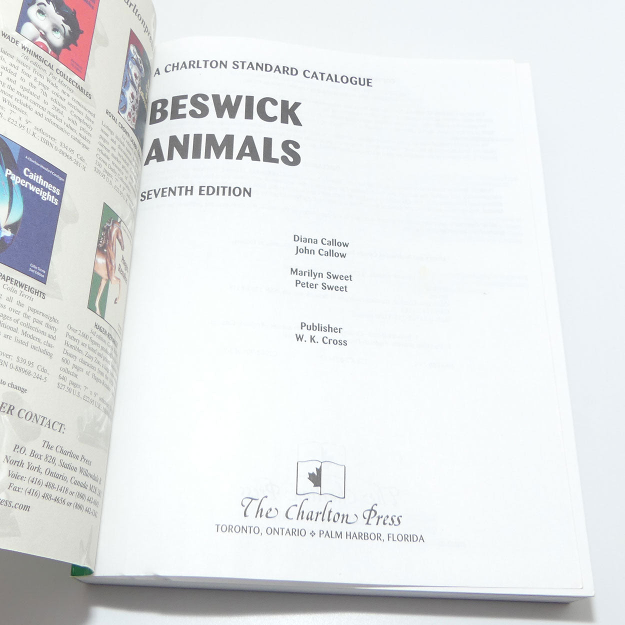 Reference Book Charlton Catalog 7th Ed Beswick Animals Roundabout