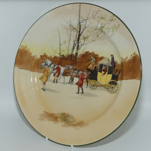 Royal Doulton Coaching Days plate D2716 | With Compliments P McIntosh & Co Grocers Fordsburg & Germiston