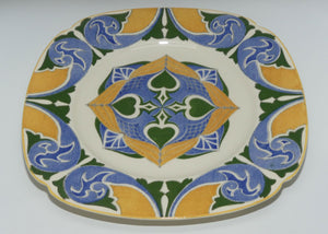 Royal Doulton Art Deco Floral Patterns V plate | Square D5660