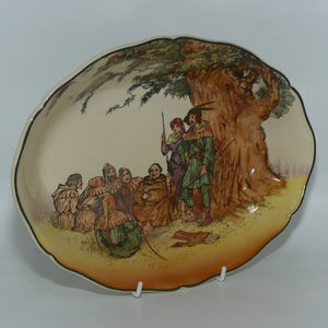 Royal Doulton Under the Greenwood Tree oval bowl D6094 | Mauve