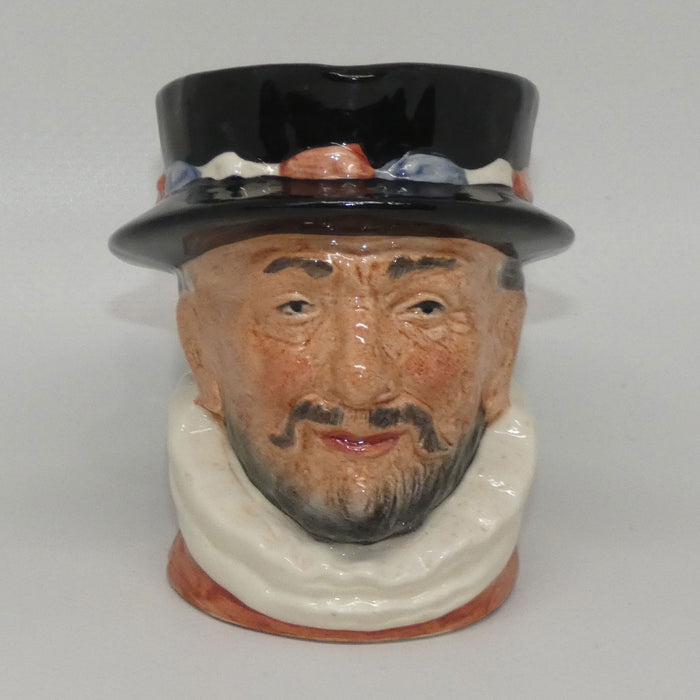 D6233 Royal Doulton small character jug Beefeater | ER Handle | Pink
