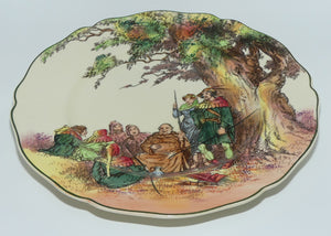 Royal Doulton Under the Greenwood Tree Leeds rack plate D6341 #2 | Green & Brown outfits | Maid Marion Blue