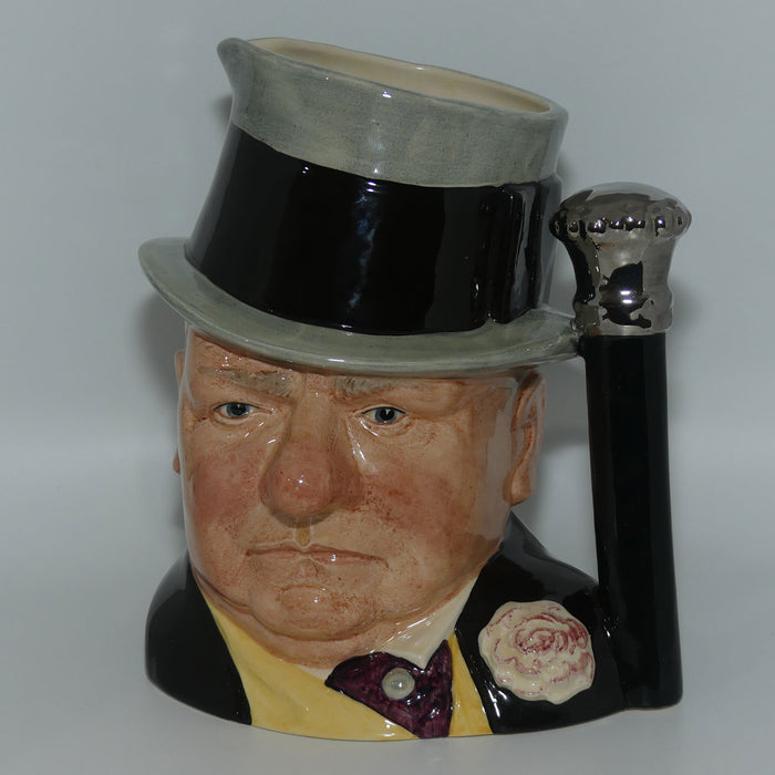 D6674 Royal Doulton large character jug WC Fields | signed + dated
