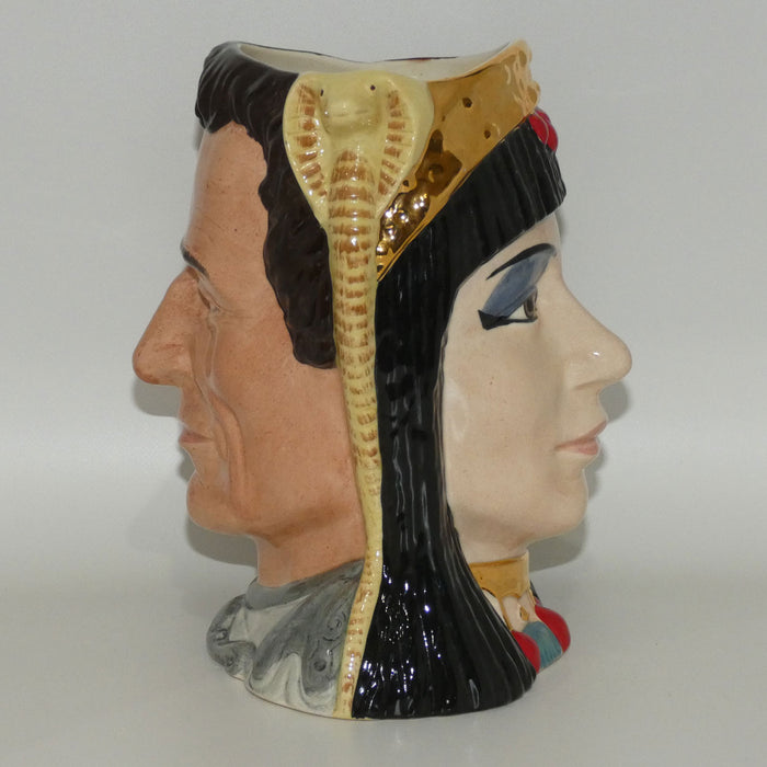 D6728 Royal Doulton large double sided character jug Antony and Cleopatra