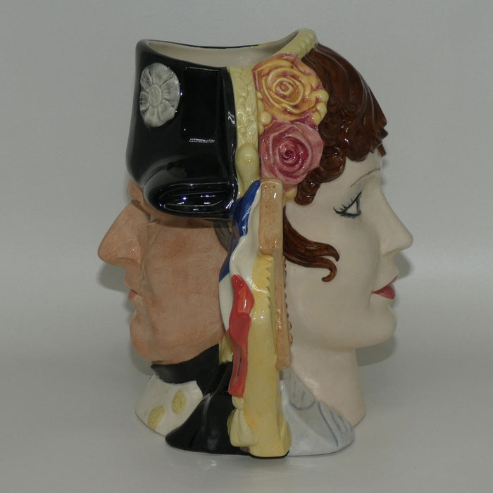 D6750 Royal Doulton large double sided character jug Napoleon and Josephine