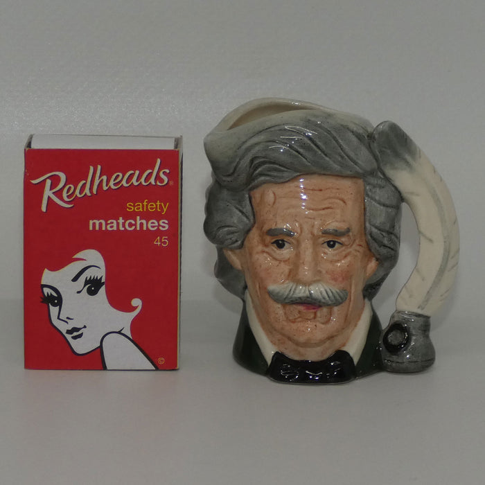 D6758 Royal Doulton miniature character jug Mark Twain